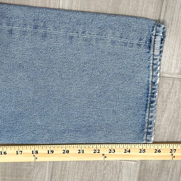 Agolde Light Blue Straight Leg Jeans - Picture 10 of 14